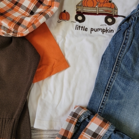 Gymboree Pumpkin Fall Harvest Outfit VGUC 5T - Picture 8 of 9
